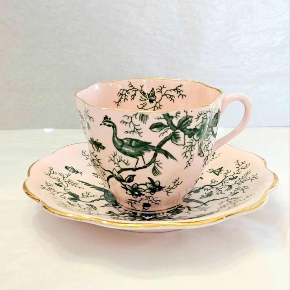 Coalport "Cairo" pattern cup and saucer.